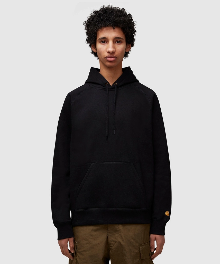 Carhartt WIP Chase Hoodie (Black / Gold - M) - Size M